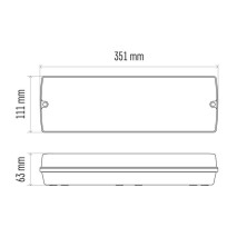 Svietidlo núdzové NESSI 3W/3hod/IP65 LED Economic trvalé/pohotovostné